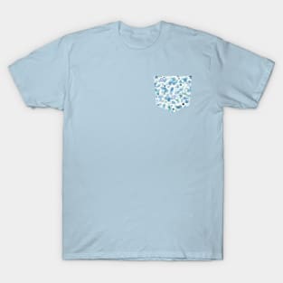 Pocket - Cosmic Bubbles Blue T-Shirt